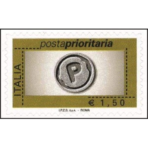 ITALIA - 2007 - Posta Prioritaria 1,50 € senza millesimo - 1 v. senza etichetta