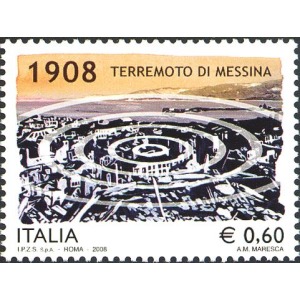 ITALIA - 2008 - 100° del terremoto di Messina - 1 v.