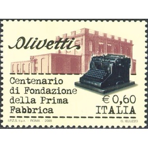 ITALIA - 2008 - 100° della Olivetti - 1 v.