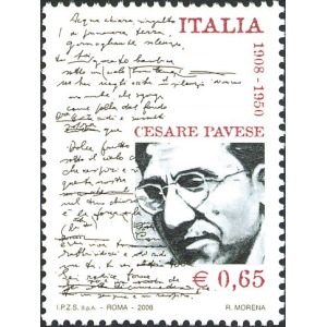ITALIA - 2008 - 100° della nascita di Cesare Pavese - 1 v.