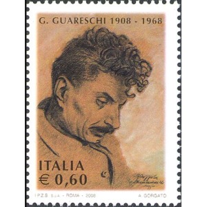 ITALIA - 2008 - 100° della nascita di Giovannino Guareschi - 1 v.
