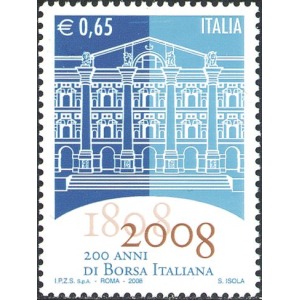 ITALIA - 2008 - 200° della Borsa Italiana - 1 v.