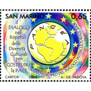 SAN MARINO - 2008 - Anno europeo del Dialogo Interculturale - 1 v. da BF