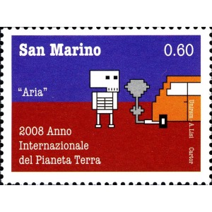 SAN MARINO - 2008 - Anno internazionale del Pianeta Terra - 4 v. con codice a barre