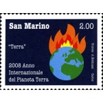 SAN MARINO - 2008 - Anno internazionale del Pianeta Terra - 4 v. con codice a barre