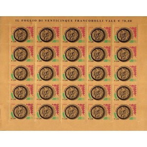 ITALIA - 2008 - Festival di filatelia Italia 2009 II serie - 1 MF da 25 v. (solo 2,80 € adesivo)