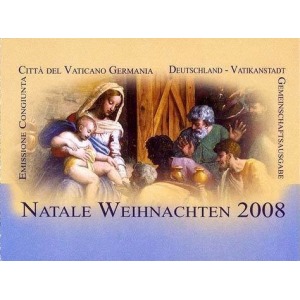 VATICANO - 2008 - Natale - 1 libretto (E.C. di Vaticano con Germania)