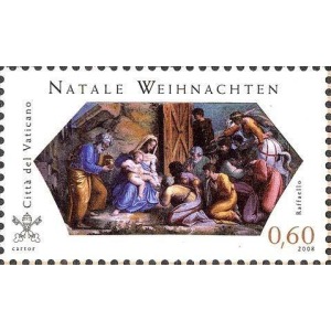 VATICANO - 2008 - Natale - 2 v. (E.C. di Vaticano con Germania)