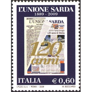 ITALIA - 2009 - 120° del quotidiano L'Unione Sarda - 1 v.