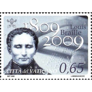 VATICANO - 2009 - 200° della nasciata di Louis Braille - 1 v.