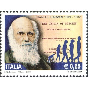 ITALIA - 2009 - 200° della nascita di Charles Darwin - 1 v.