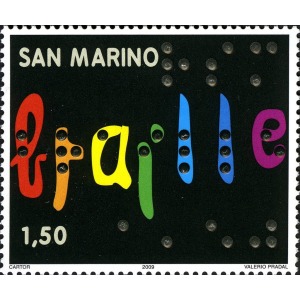 SAN MARINO - 2009 - 200° della nascita di Louis Braille - 1 v.