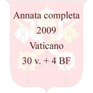 VATICANO - 2009 - Annata completa - 30 v. + 4 BF