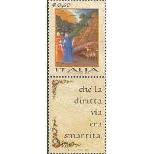 ITALIA - 2009 - Giornata della Lingua Italiana - 1 v. con appendice (E.C. di Italia con San Marino, Vaticano) con codice a barre