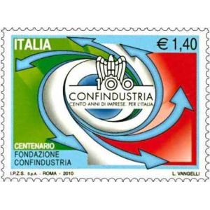 ITALIA - 2010 - 100° della Confindustria - 1 v.