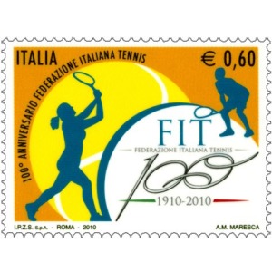 ITALIA - 2010 - 100° delle Federazione Italiana Tennis - 1 v.