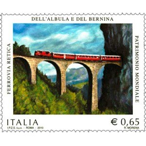 ITALIA - 2010 - 100° delle Ferrovie dell'Albula e del Bernina - 1 v.