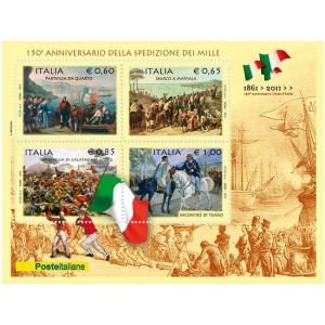 ITALIA - 2010 - 150° della Spedizione dei Mille - 1 BF