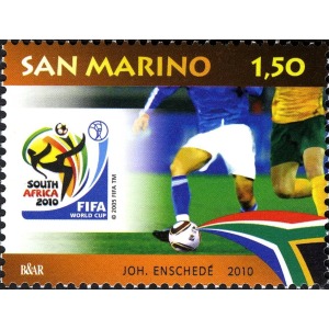 SAN MARINO - 2010 - Campionato mondiale di calcio in Sud Africa 2010 - 1 v.