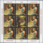 ROMANIA - 2010 - Natale - 2 MF da 8 v. (E.C. di Romania con Vaticano)