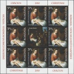 ROMANIA - 2010 - Natale - 2 MF da 8 v. (E.C. di Romania con Vaticano)