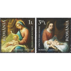 ROMANIA - 2010 - Natale - 2 v. (E.C. di Romania con Vaticano)