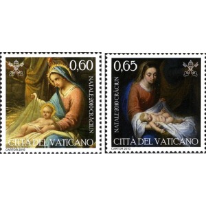 VATICANO - 2010 - Natale - 2 v. (E.C. di Vaticano con Romania)