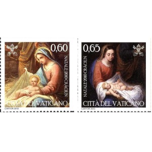 VATICANO - 2010 - Natale - 2 v. da libretti (E.C. di Vaticano con Romania)