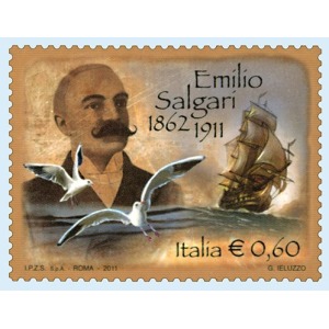 ITALIA - 2011 - 100° della morte di Emilio Salgari - 1 v.