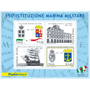 ITALIA - 2011 - 150° della Marina Militare - 1 BF