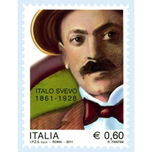 ITALIA - 2011 - 150° della nascita di Italo Svevo - 1 v con codice a barre