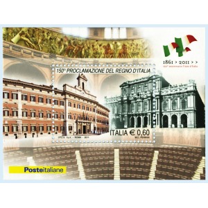 ITALIA - 2011 - 150° della proclamazione del Regno d'Italia - 1 BF