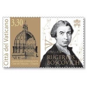 VATICANO - 2011 - 300° della nascita di Ruggero Giuseppe Boscovich - 1 v. (E.C. di Vaticano con Croazia)
