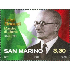 SAN MARINO - 2011 - 50° della morte di Luigi Einaudi - 1 v.
