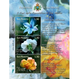 SAN MARINO - 2011 - Fiori della Repubblica di San Marino - 1 BF