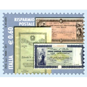 ITALIA - 2011 - Il risparmio postale - 2 v.