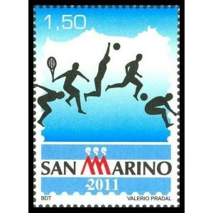 SAN MARINO - 2011 - Lo sport nella filatelia sammarinese - 1 v.