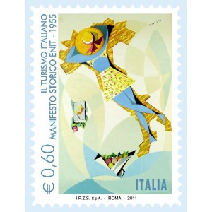 ITALIA - 2011 - Manifesto storico ENIT II serie - 1 v.