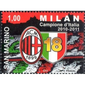 SAN MARINO - 2011 - Milan campione d'Italia - 1 v.