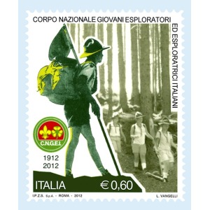 ITALIA - 2012 - 100° del Corpo Nazionale dei Giovani Esploratori ed Esploratrici - 1 v.