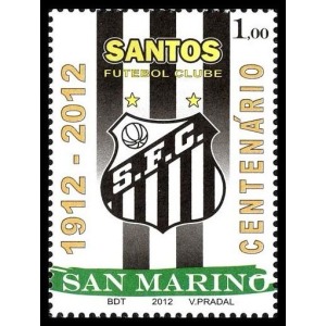 SAN MARINO - 2012 - 100° del Santos Futebol - 1 v.