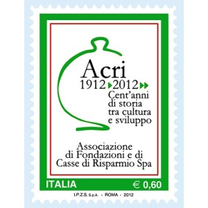 ITALIA - 2012 - 100° dell'ACRI - 1 v.
