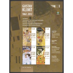 SAN MARINO - 2012 - 150° della nascita di Gustav Klimt - 1 BF