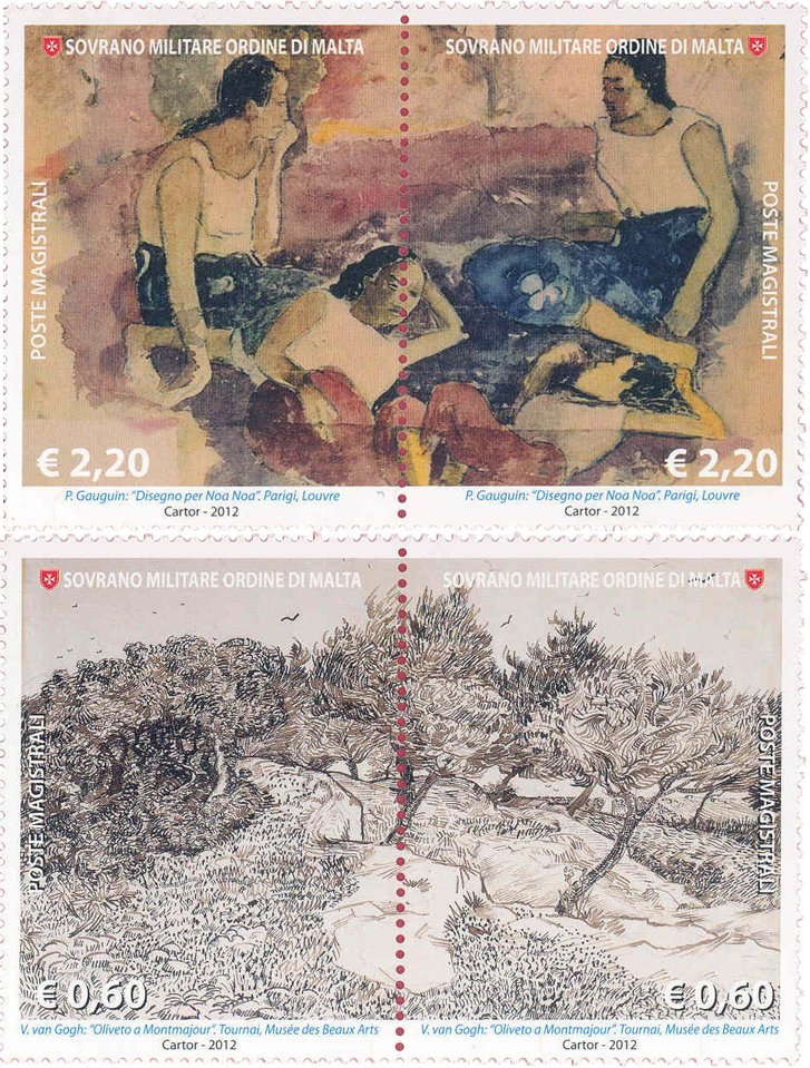 2012 Il disegno nell arte 4 v. in 2 coppie S.M.O.M. SMOM S.M.O.M. - 2012 - Il disegno nell'arte - 4 v. in 2 coppie