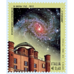 ITALIA - 2012 - Osservatorio astronomici: 250° di Brera, Milano e 200° di Capodimonte - 2 v.