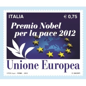 ITALIA - 2012 - Premio Nobel per la Pace all'UE- 1 v.
