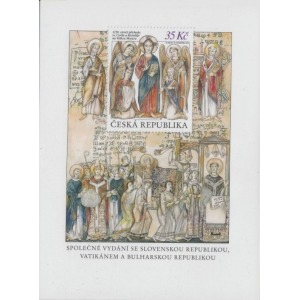 REPUBBLICA CECA - 2013 - 1500° dell'Evangelizzazione della Grande Moravia - 1 BF (E.C. di Repubblica Ceca con Vaticano, Bulgaria, Slovacchia)
