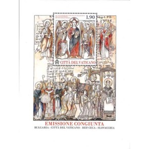 VATICANO - 2013 - 1500° dell'Evangelizzazione della Grande Moravia - 1 BF (E.C. di Vaticano con Bulgaria, Repubblica Ceca, Slovacchia)
