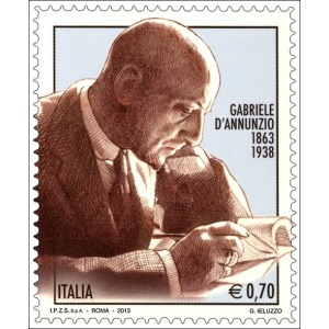 ITALIA - 2013 - 150° della nascita di Gabriele D'Annunzio - 1 v.