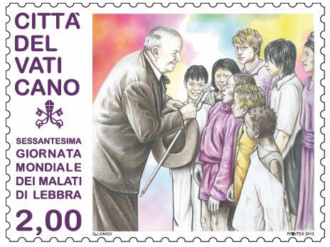 2013 60° Giornata mondiale dei malati di lebra 1 v. Vaticano VATICANO - 2013 - 60° Giornata mondiale dei malati di lebra - 1 v.